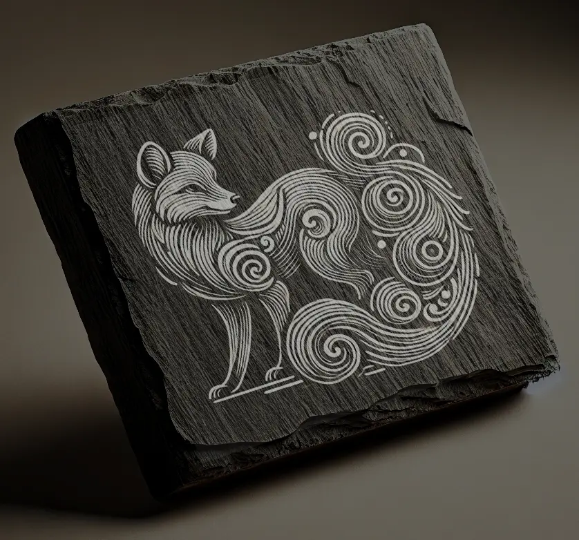 Swirly Fox Coaster