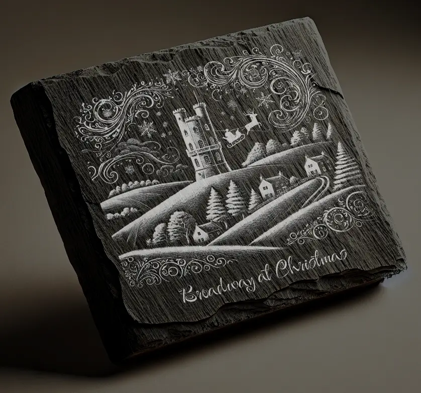 Broadway at Christmas Titled Coaster