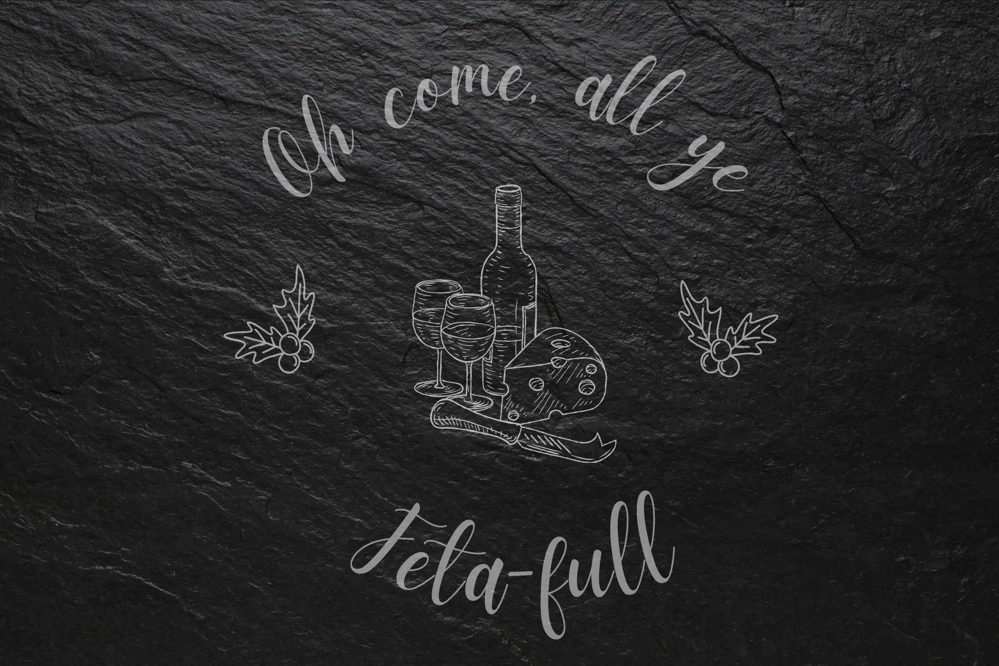 "Oh come all ye feta-ful" Christmas Cheeseboard