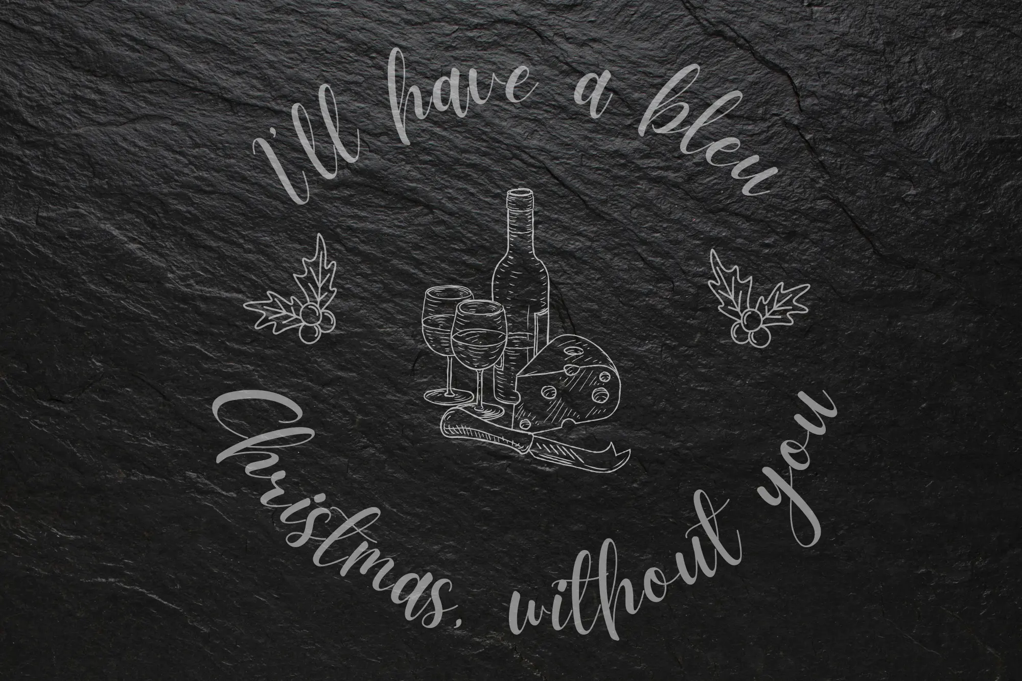 "I'll have a bleu Christmas, without you" Christmas Cheeseboard