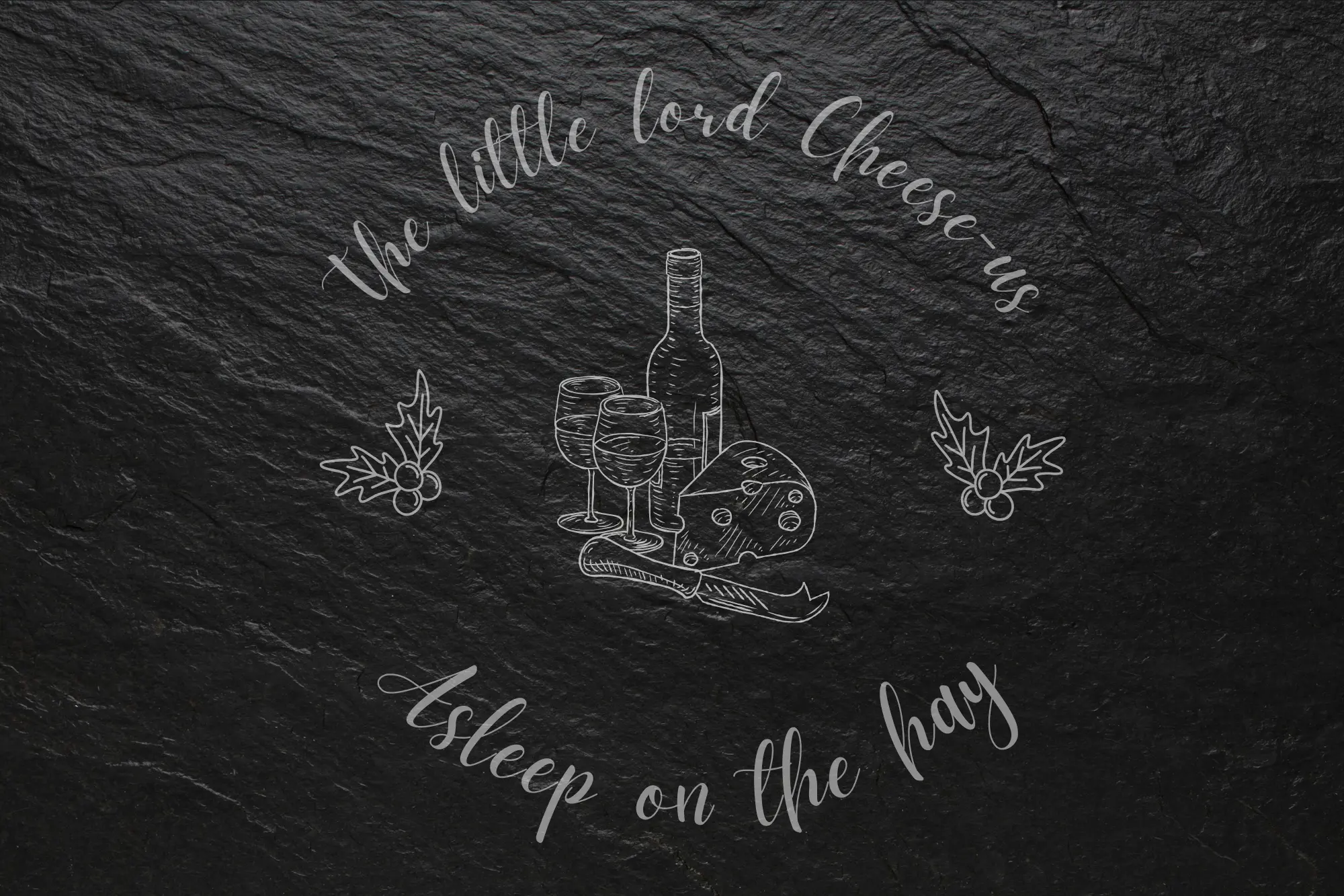 "The little lord Cheese-us, asleep on the hay" Christmas Cheeseboard