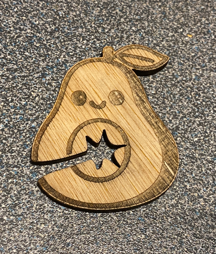 Smiley Avocado Bag Clip 