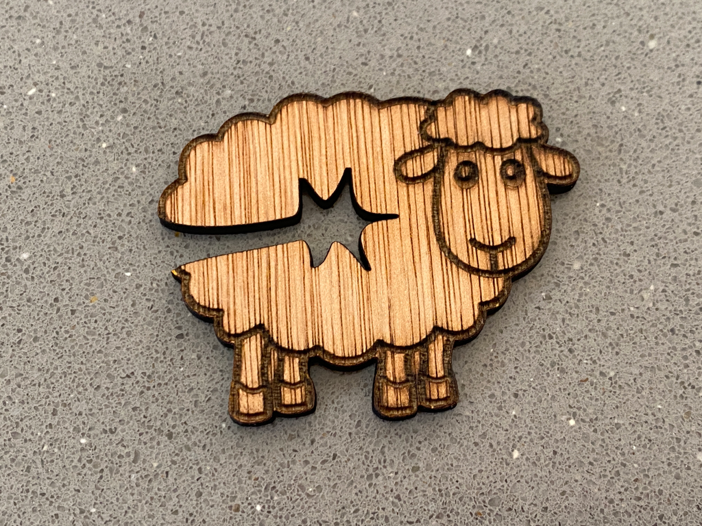 Smiley Sheep Bag Clip