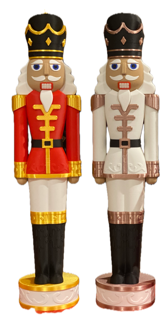 Nutcracker Figurine (Red, Latte, Gold, Brown, 38 cm / 15 inches)