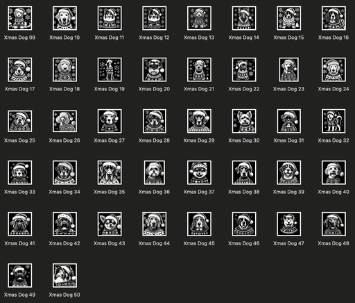 Dogs in Christmas Jumpers  Digital Images
