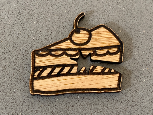 Cherry Cake Slice - Bag Clip