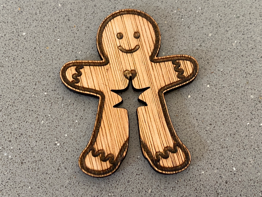 Gingerbread Man Bag Clip 