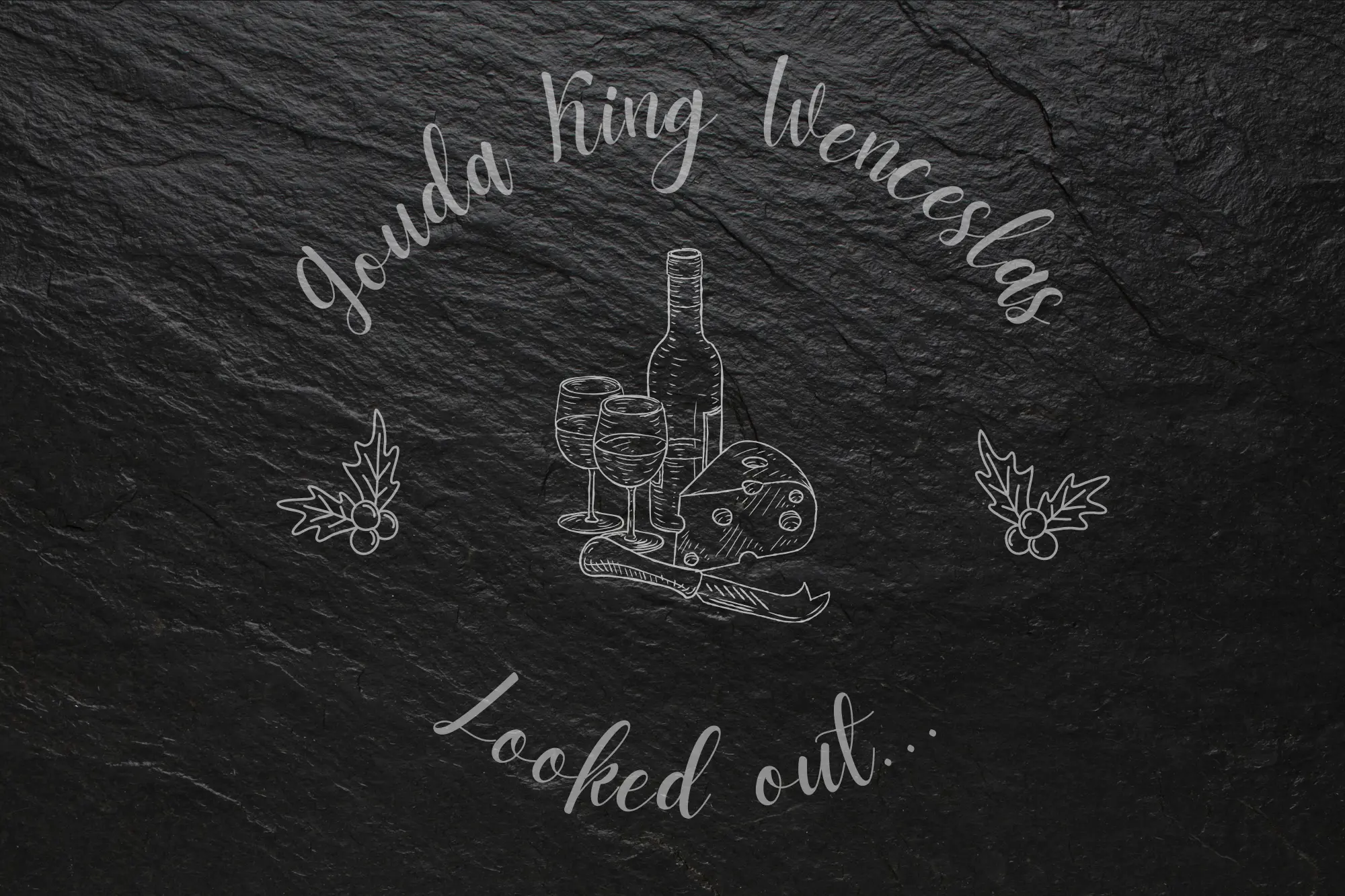 "Gouda King Wenceslas looked out" Christmas Cheeseboard