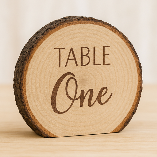 Log Slice Table Markers (10 inch diameter) 
